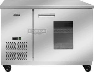 یخچال میزکاری (تک درب - شیشه ای)