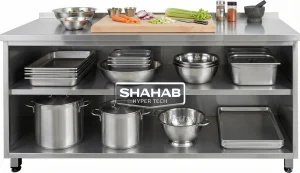 کابینت صنعتی زمینی بدون درب