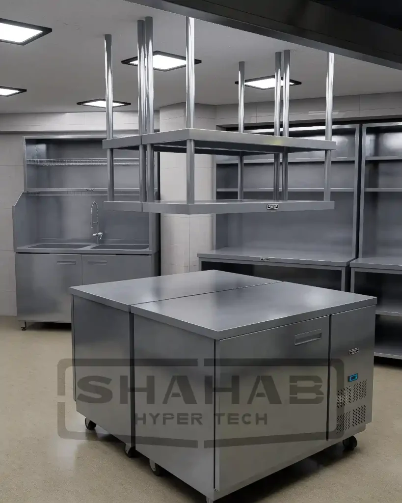 مدل سازی سه بعدی آشپزخانه صنعتی