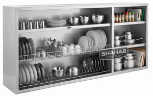 کابینت صنعتی دیواری بدون درب